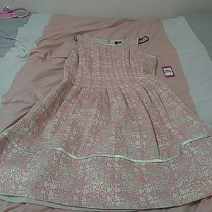 Light pink and gold dress